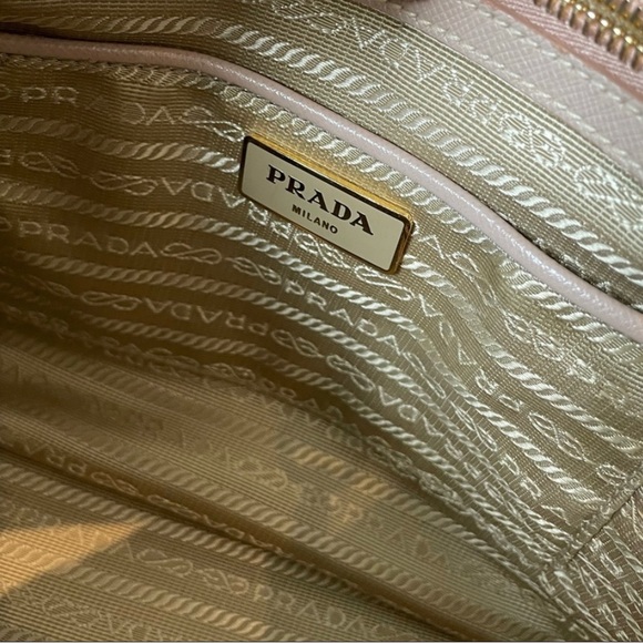 Authentic Prada Saffiano Lux Blush pink double zip leather tote - Picture 5 of 6